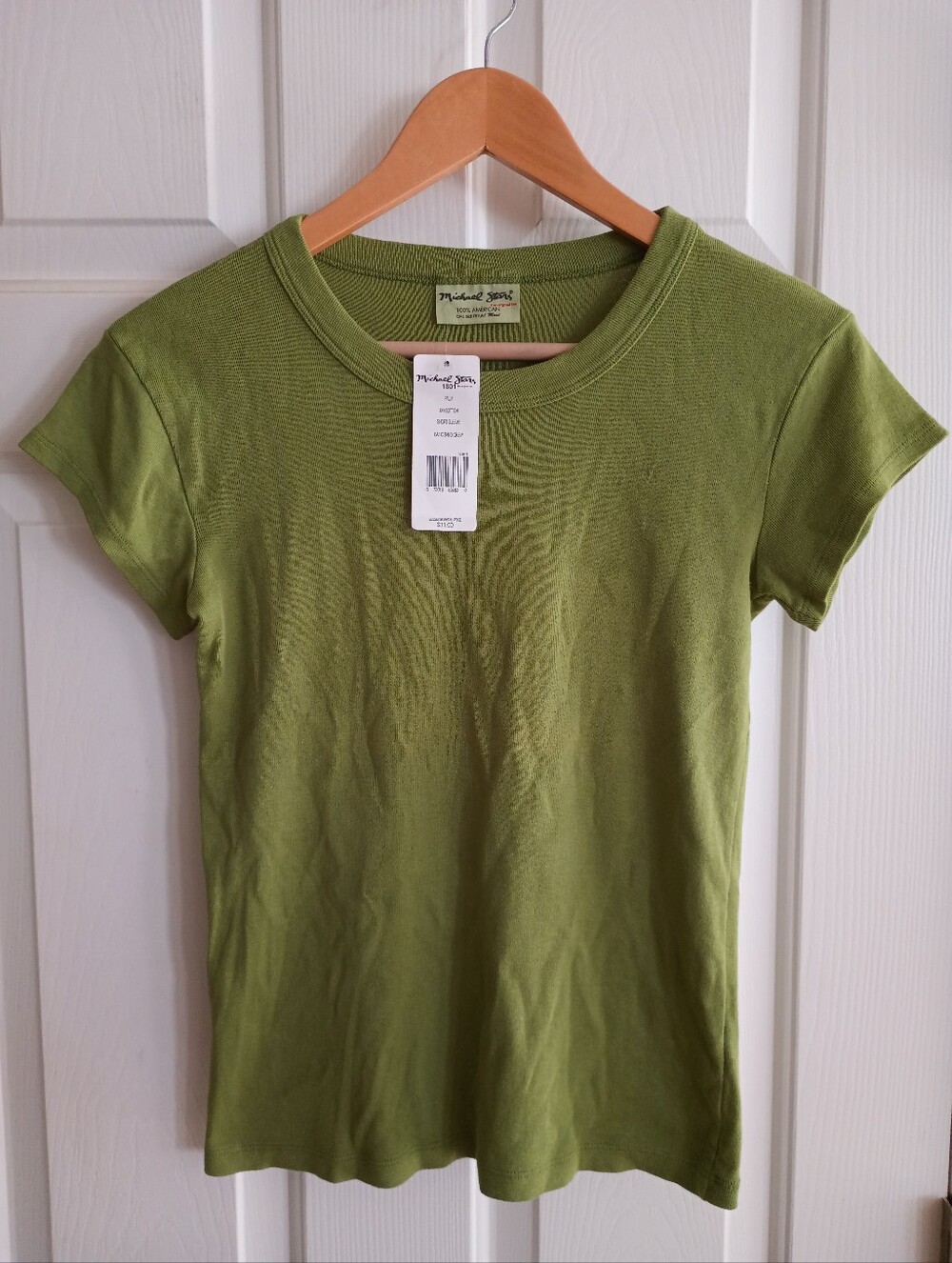 Michael Star cotton basic crew neck tee vintage in color Palm one size fits most